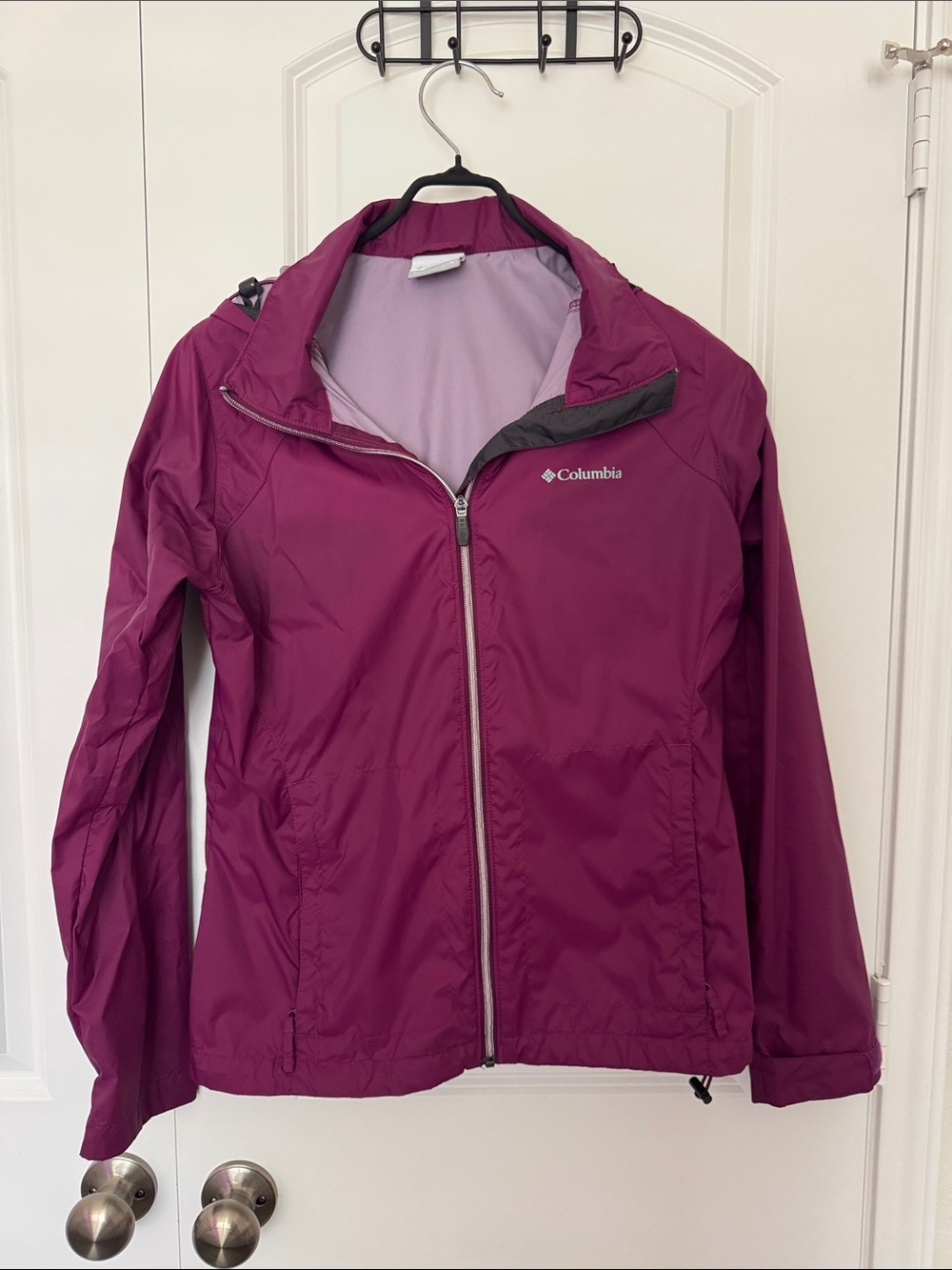 Columbia Women's Rain Jacket in Berry Plum